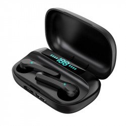 Shock Bass TWS Bluetooth Wireless Headset Earbuds Earphone S23 (Black)